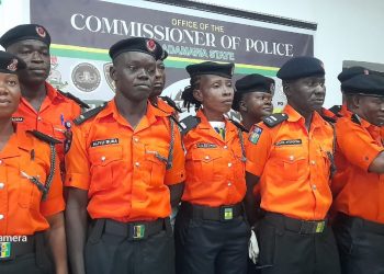 ADAMAWA CP DECORATES NEWLY PROMOTED TRAFFIC WARDENS