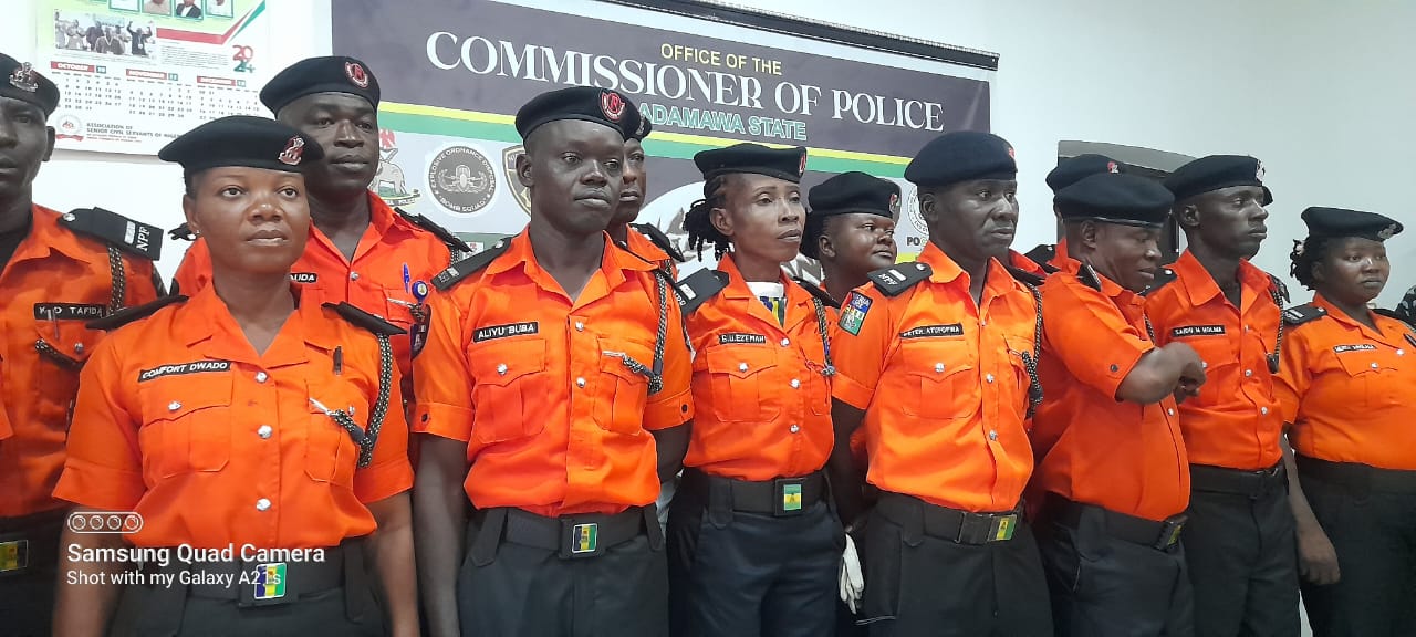 ADAMAWA CP DECORATES NEWLY PROMOTED TRAFFIC WARDENS
